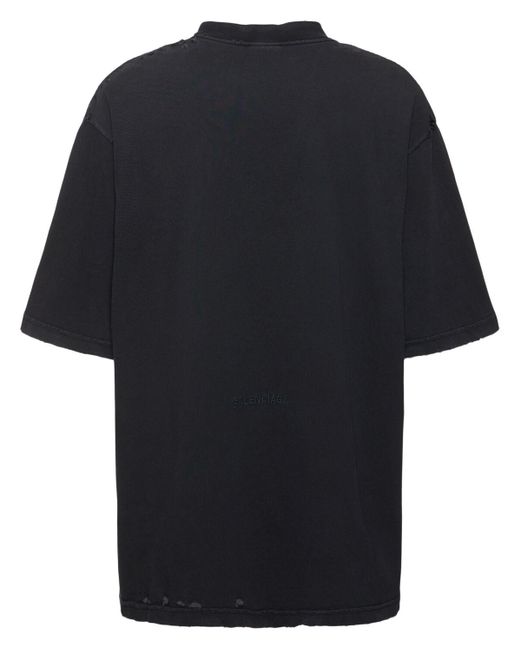 Balenciaga T-shirt Aus Baumwolle "paris Liberty" in Black für Herren