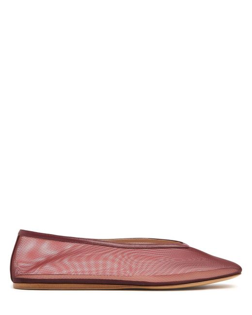 Le Monde Beryl Luna メッシュバレリーナシューズ 10mm Pink