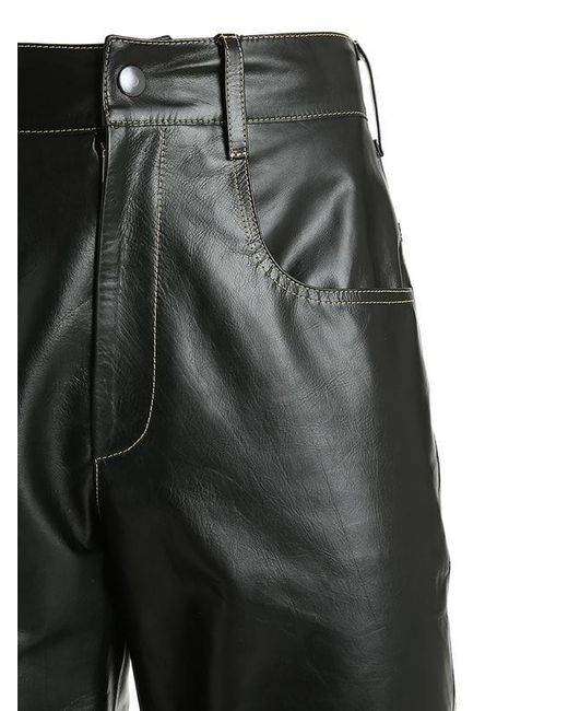 Vejas Leather Pants W/ Contrasting 