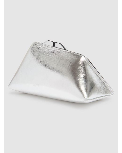 The Attico White Clutch Aus Leder "8:30 Pm"