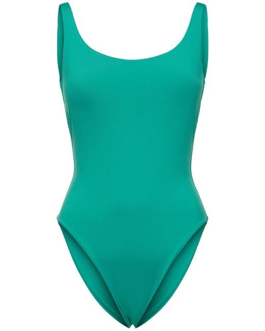 Max Mara Green Camilla Jersey One Piece Swimsuit