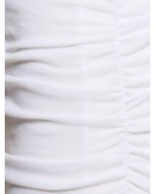 BITE STUDIOS White Romana Layered Sheer Tank Dress