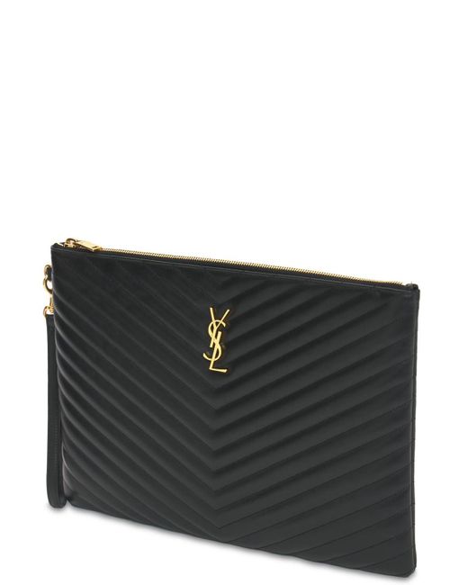 ysl quilted pouch