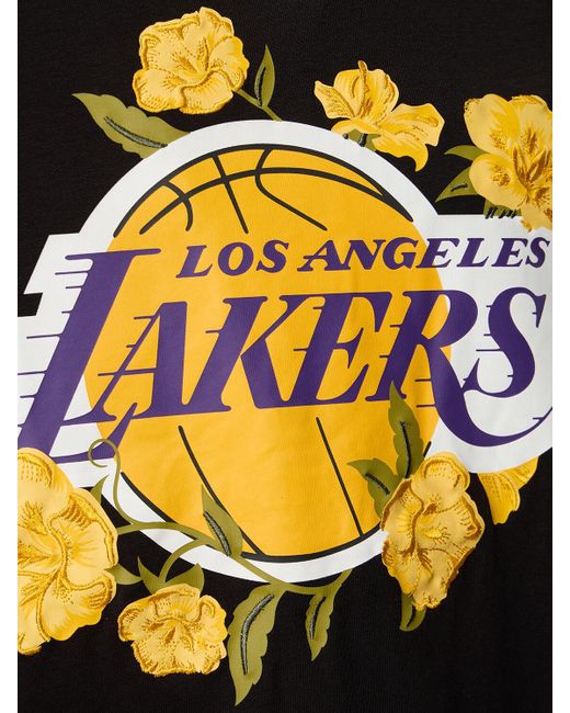 メンズ KTZ La Lakers Nba Floral Graphic Tシャツ Black