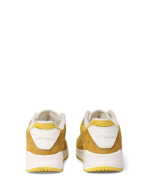 Saint Laurent Oversized Ledersneakers "bump" in Yellow für Herren
