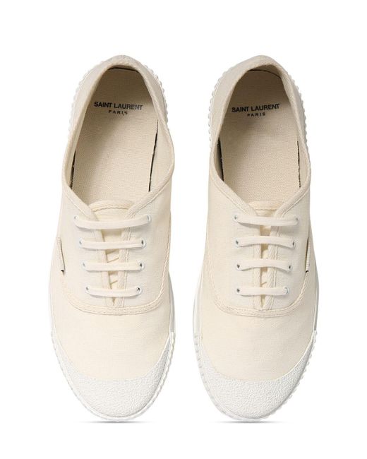 Sneakers wes de lona Saint Laurent de hombre de color White