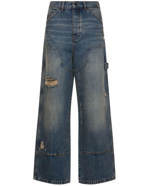 Marc Jacobs Blue Grunge Oversize Carpenter Jeans