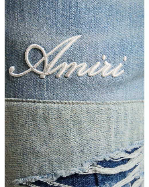 Jeans artesanales Amiri de hombre de color Blue