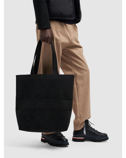 Moncler Black Nylon Blend Bag for men