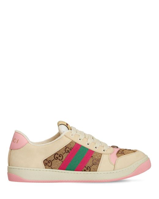 gucci screener sneaker pink