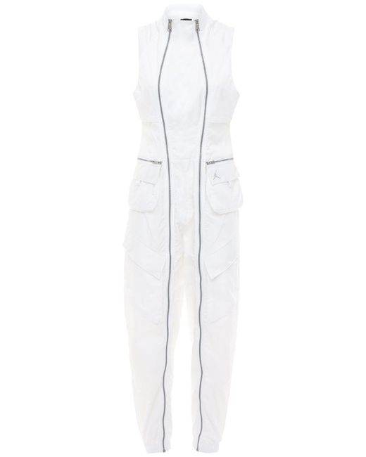 Nike White Jordan Nylon Flight Suit