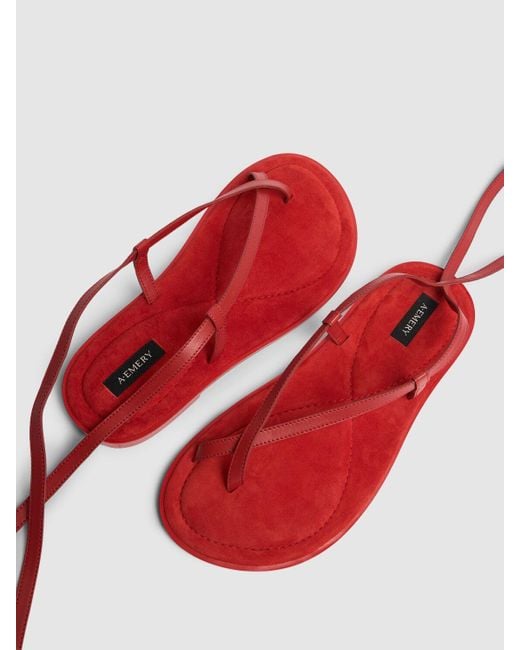 A.Emery Red 10mm Hohe Wildleder-sandaletten "elliot"