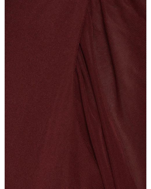 16Arlington Alira ジャージタートルネックトップ Red