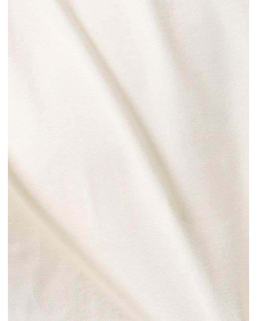 Hombre Camiseta De Algodón Con Estampado Jil Sander de hombre de color White