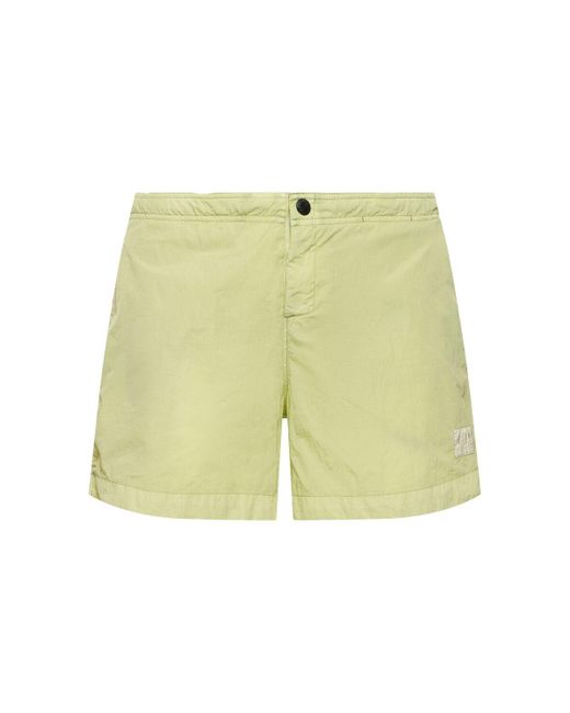 C P Company Yellow Eco-chrome R Swim Shorts for men