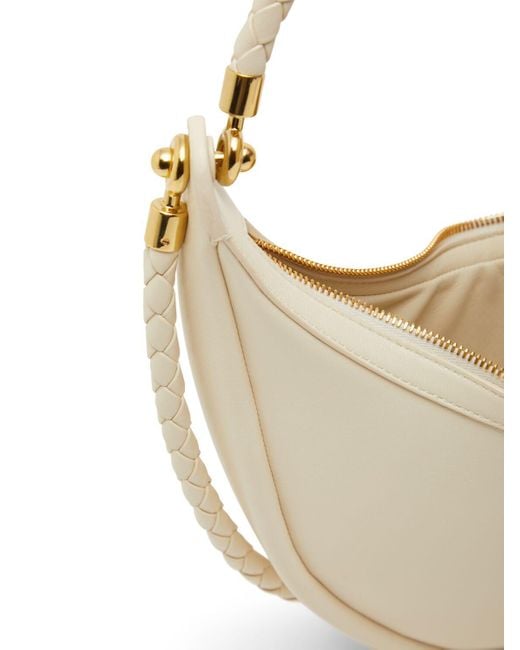 Bottega Veneta Natural Small Hula Hoop Leather Shoulder Bag