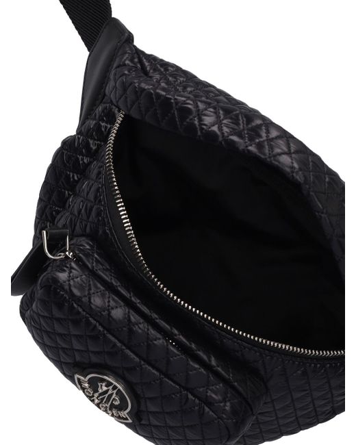 Moncler Black Felicie Nylon Laqué Belt Bag