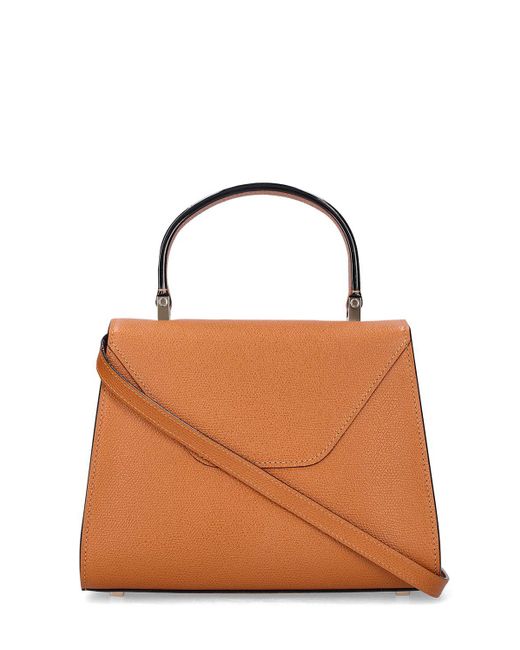 Valextra Mini Iside グレインレザーバッグ Brown
