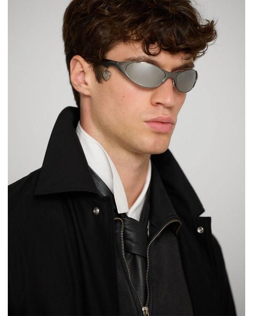 Acne Metallic Mirrored Round Sunglasses Unique for men