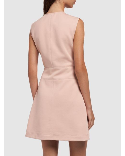 Moncler Pink Kleid Aus Baumwollmischung