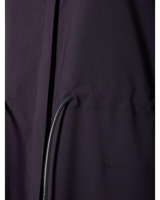Max Mara Blue Monia Wool Long Sleeve Shirt Midi Dress