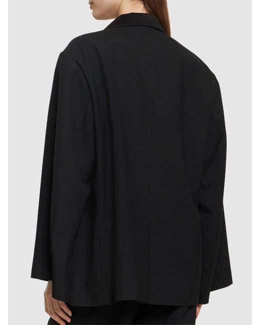 Sacai Black Belted Double Breast Tailored Jacket