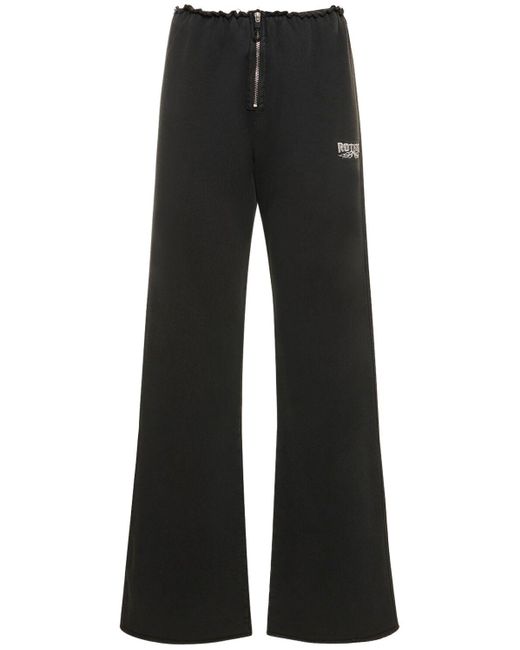 Pantalones deportivos de algodón ROTATE BIRGER CHRISTENSEN de color Black