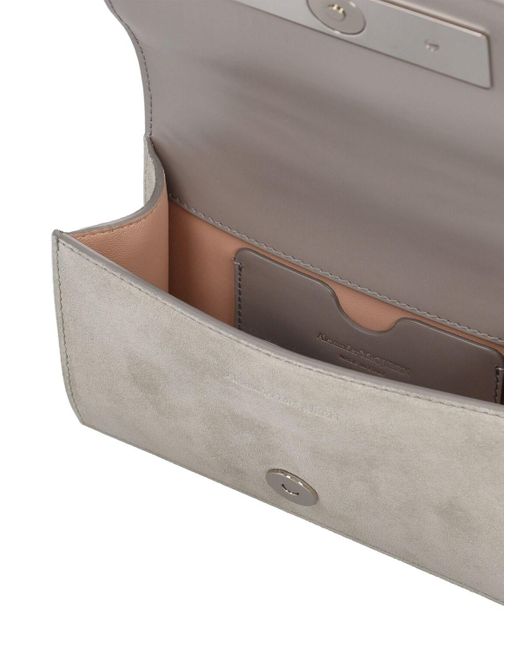 Bolso mini jewelled satchel con decoraciones Alexander McQueen de color Gray