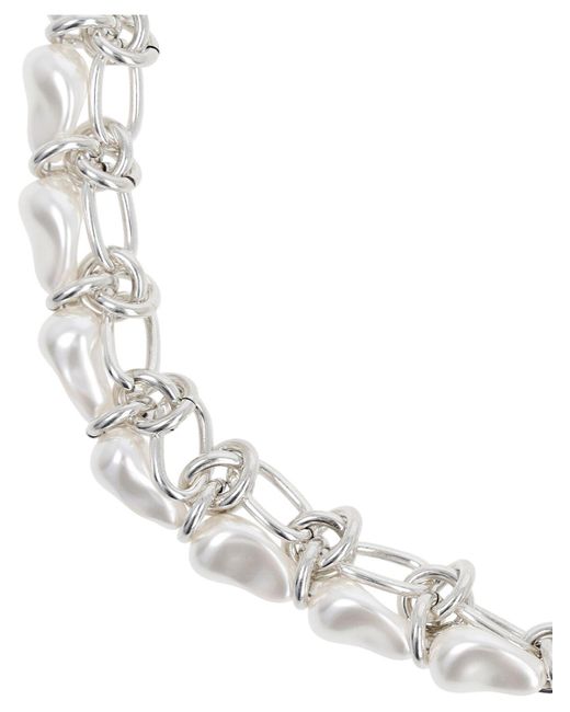 Isabel Marant Natural Rain Drop Chain Collar Necklace