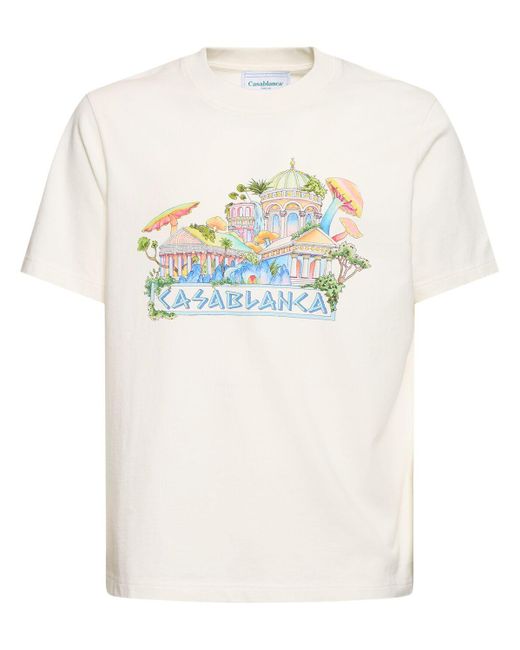 メンズ Casablanca The Road To Knowledge Tシャツ White