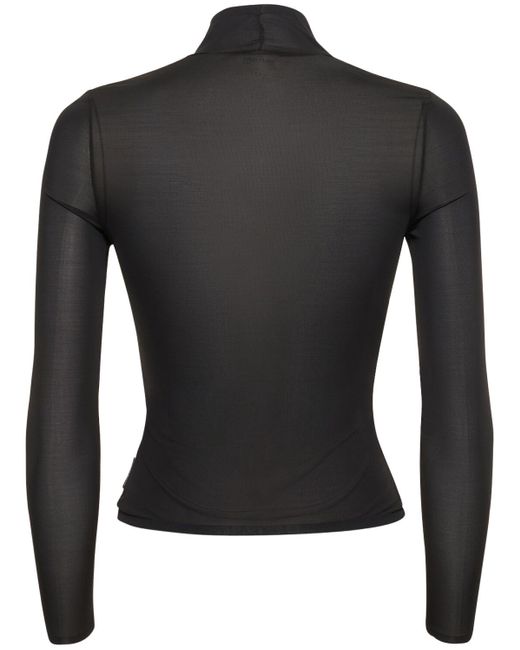 Top second skin in jersey di Courreges in Black