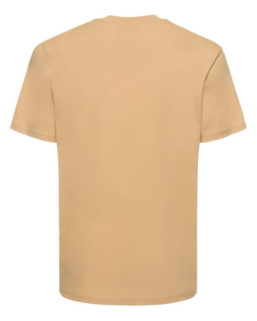 Camiseta de jersey de algodón orgánico Moschino de hombre de color Natural