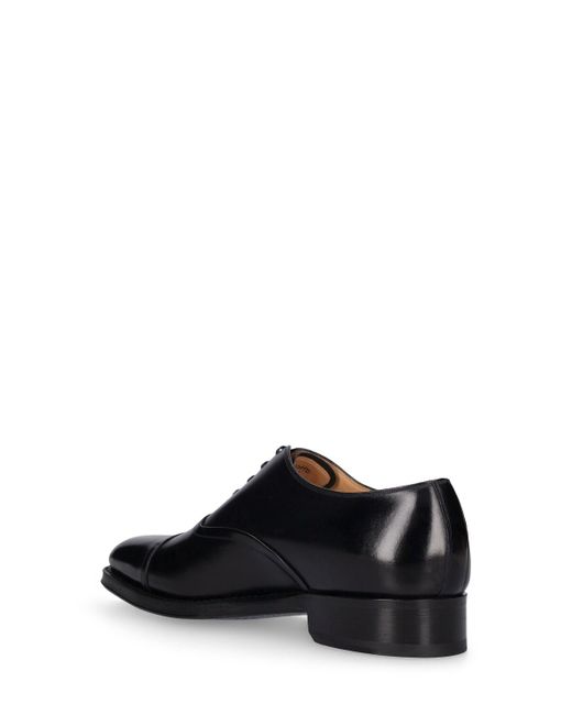 Sadhy leather lace-up shoes di Bally in Black da Uomo