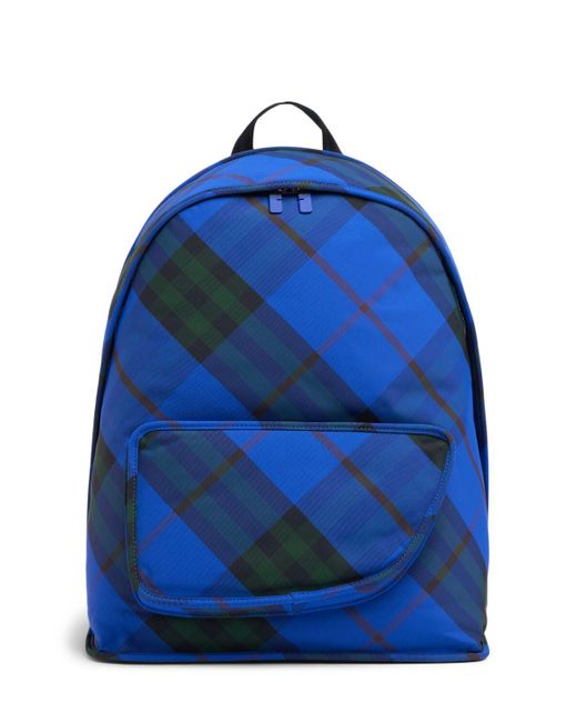Burberry Rucksack Mit Shield Check-karomuster in Blue für Herren