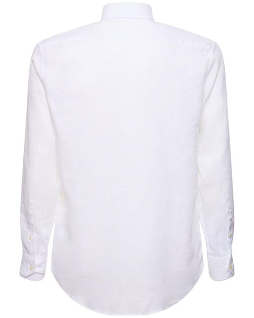 Camisa antonion de lino Frescobol Carioca de hombre de color White