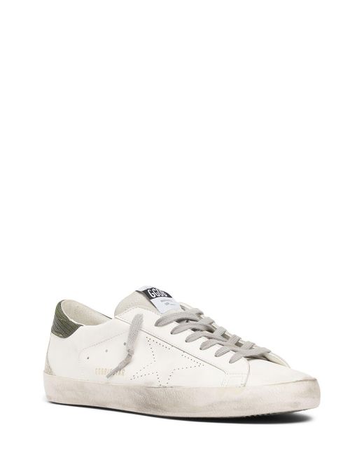 Golden Goose Deluxe Brand White Super-star Perforated Sneakers for men