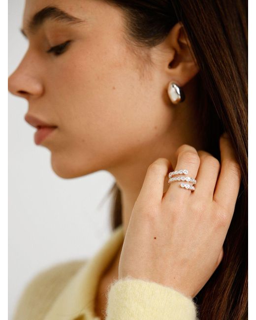 RAGBAG White Kristall-spiralring "odette"
