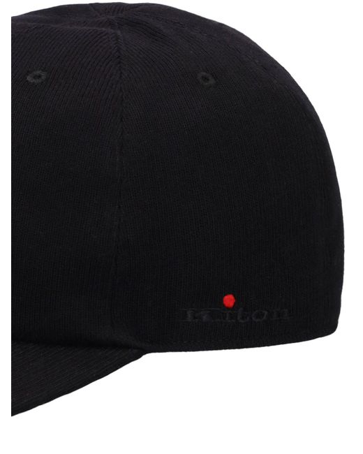 Kiton Baseballkappe Aus Baumwolle Mit Logo in Black für Herren