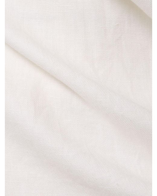 Robe courte en lin jordan Posse en coloris White