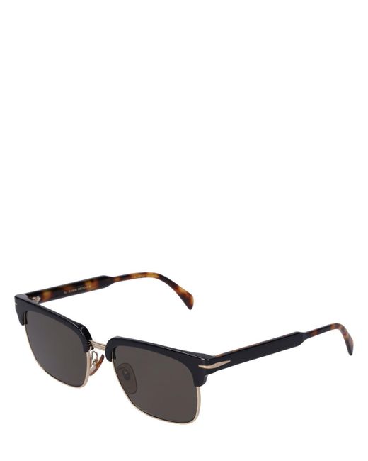 David Beckham Black Db Squared Metal Sunglasses for men