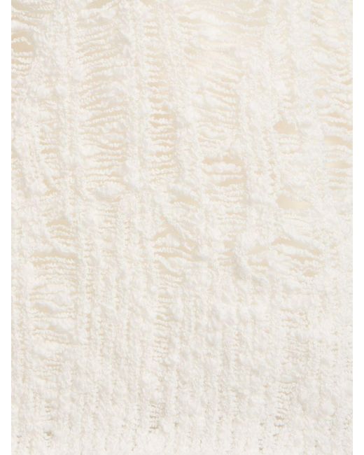 Acne White Strickpullover Aus Wollmischung