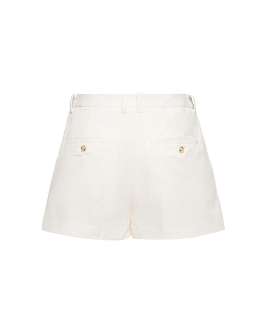 DUNST White Essential Chino Shorts
