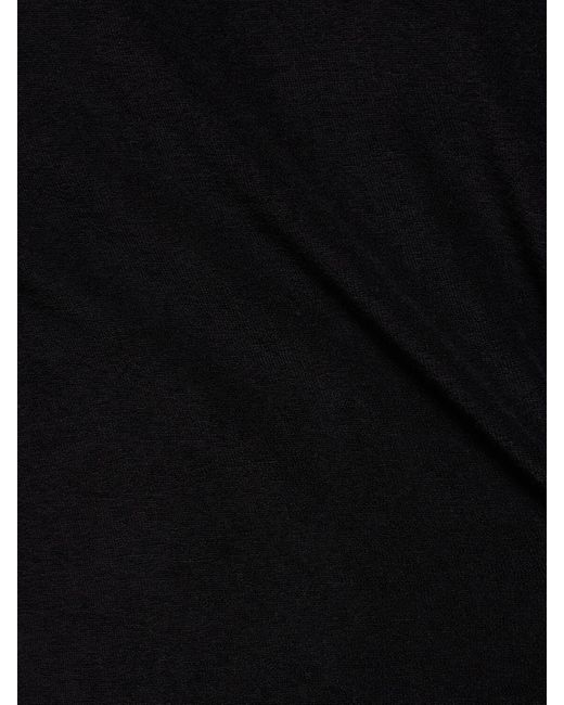 J.L-A.L Black Karst Cotton Terry T-shirt for men