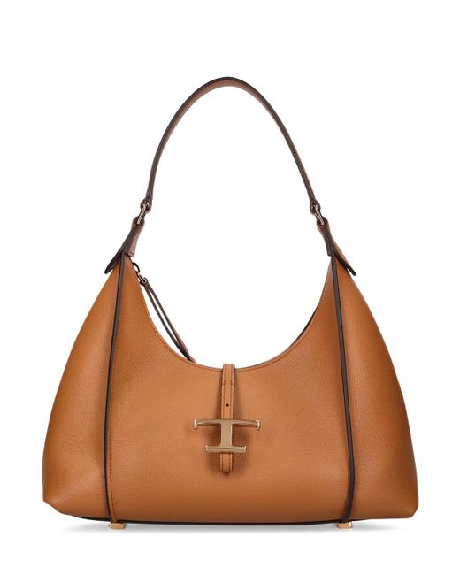 Tod's Brown Small Tsb Hobo Leather Bag