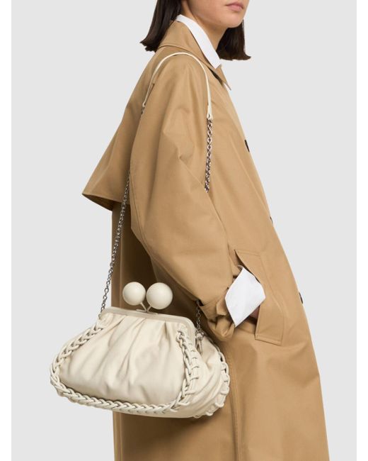 Weekend by Maxmara Lecito レザークラッチ Natural