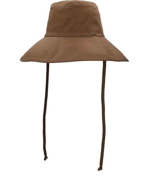 Cappello bucket holiday in tela di Lack of Color in Brown