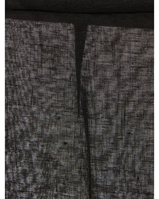 Falda midi de crepe con abertura lateral Michael Kors de color Gray