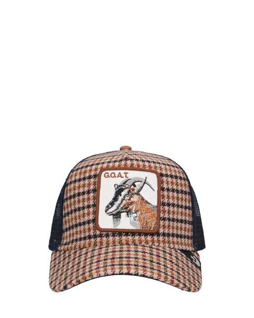 Goorin Bros Natural Good Kid Plaad City Trucker Hat for men