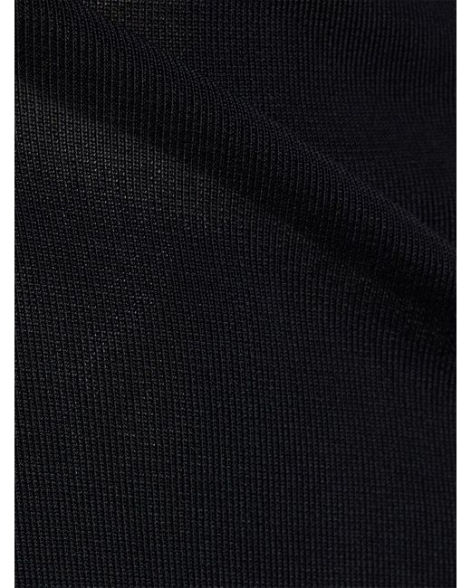 Vestido midi de punto con manga larga Nina Ricci de color Black