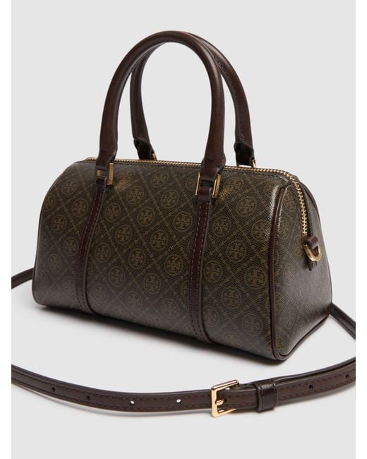 Tory Burch Brown Damen Mini Barrel-Bag Mit T-Monogramm